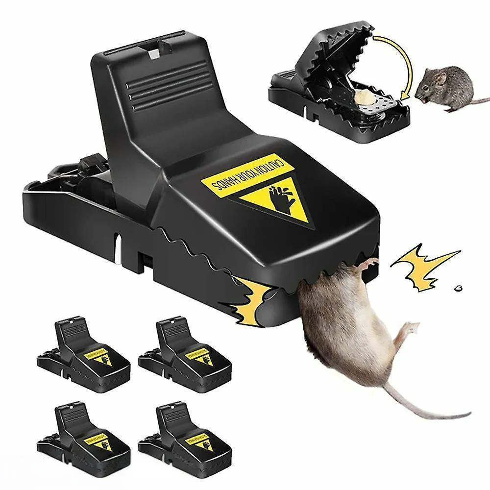 🐭🪤 Heavy Duty Mouse Trap Pack of 5 | Durable ABS Plastic | Reusable | 🚚 Free Delivery 4