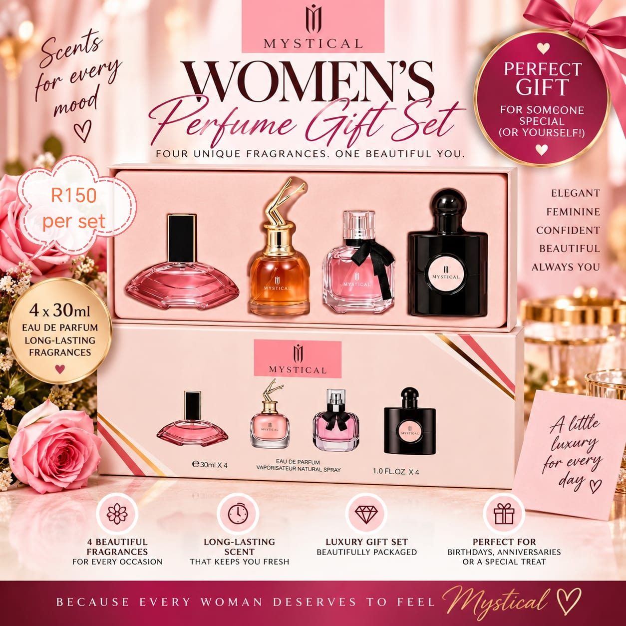 Mystical womans perfume set 