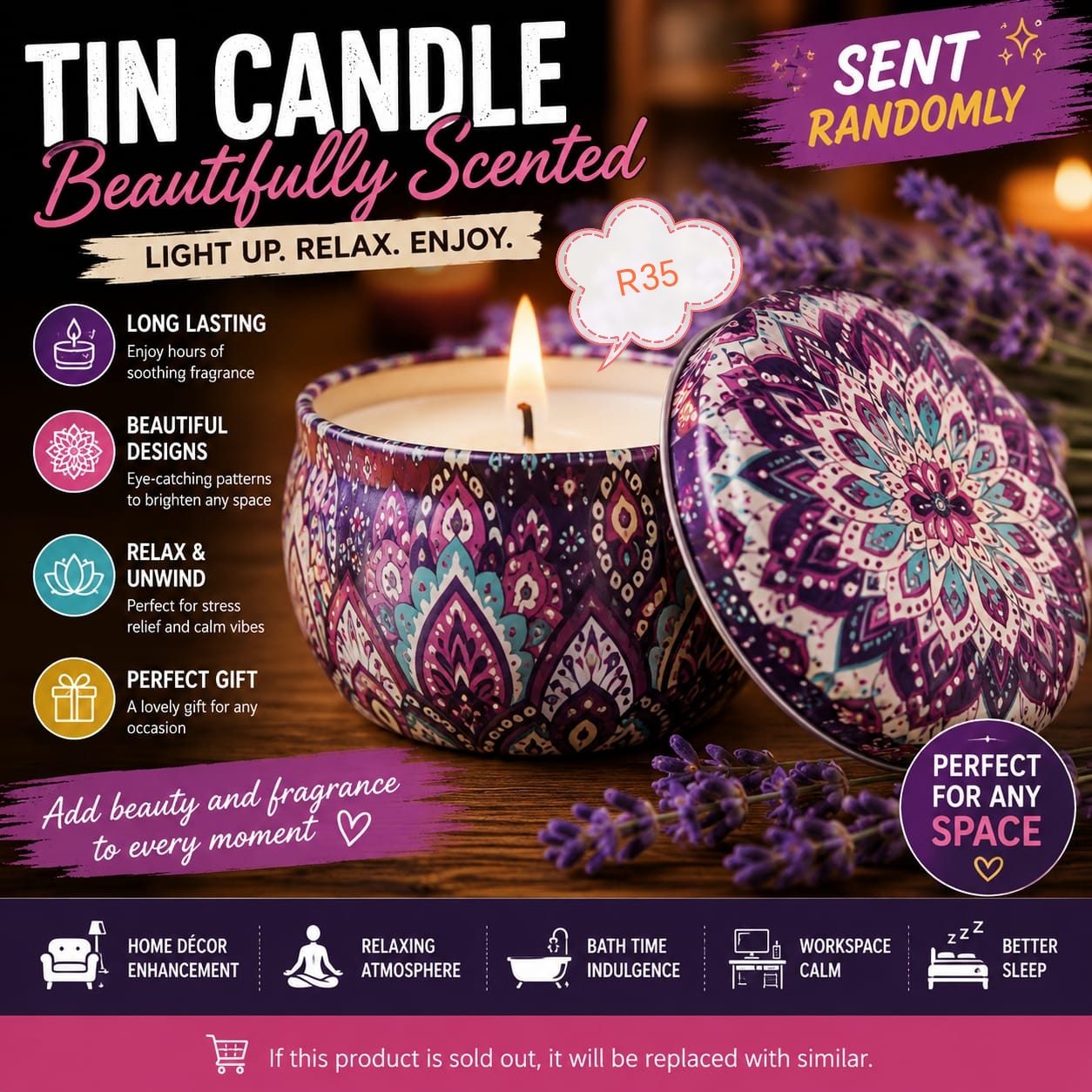 Tin candle 