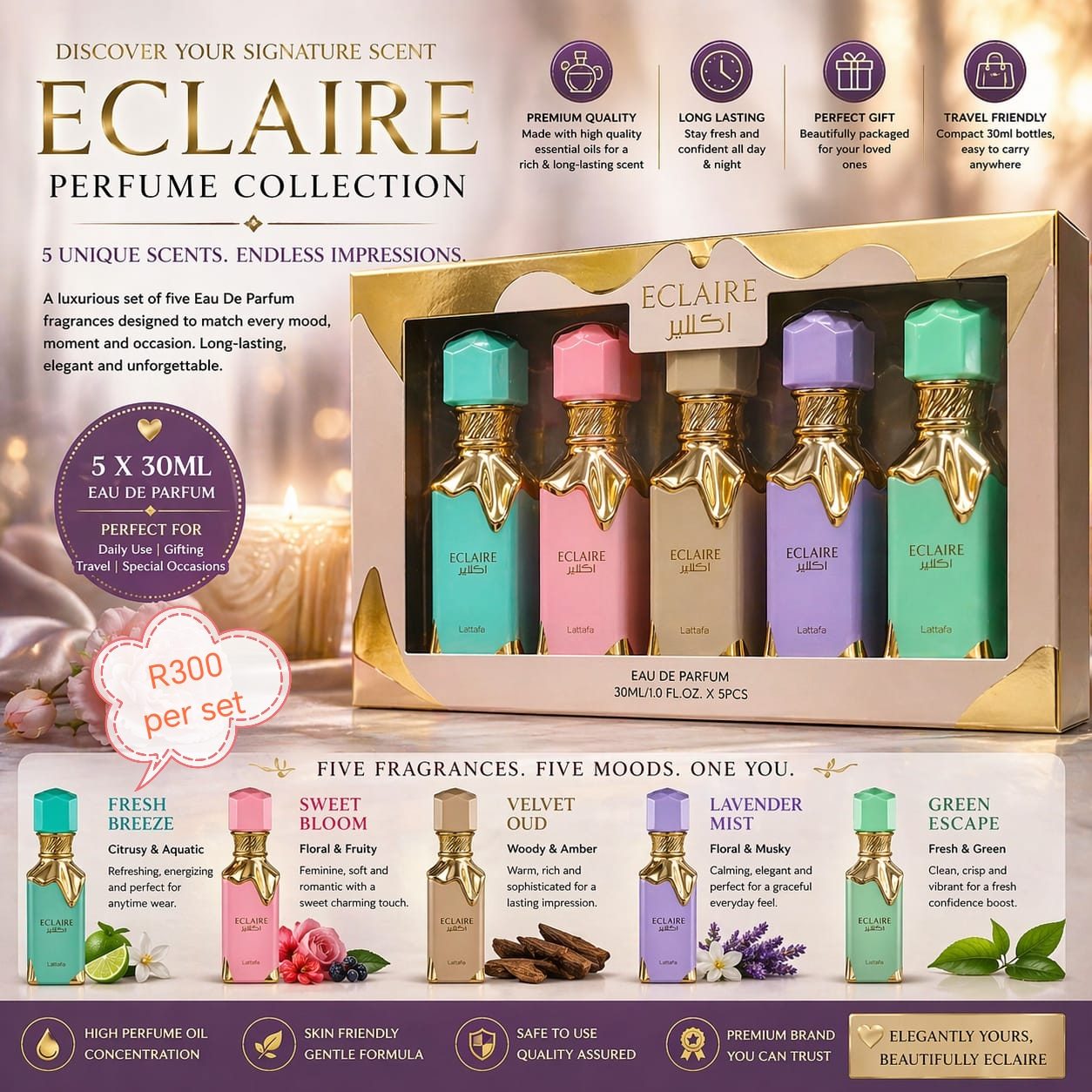 Eclaire Perfume Collection 