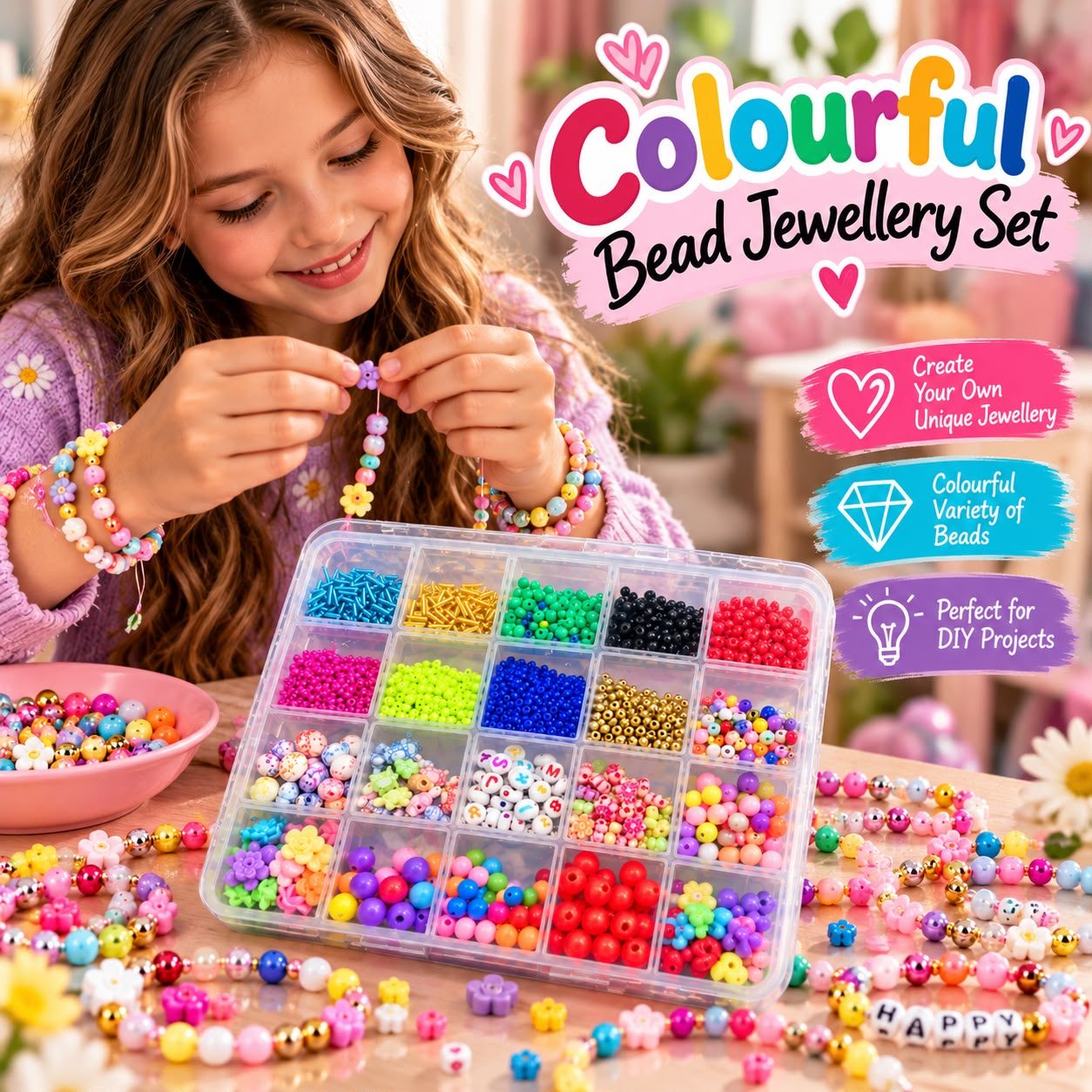 Bead jewelry set