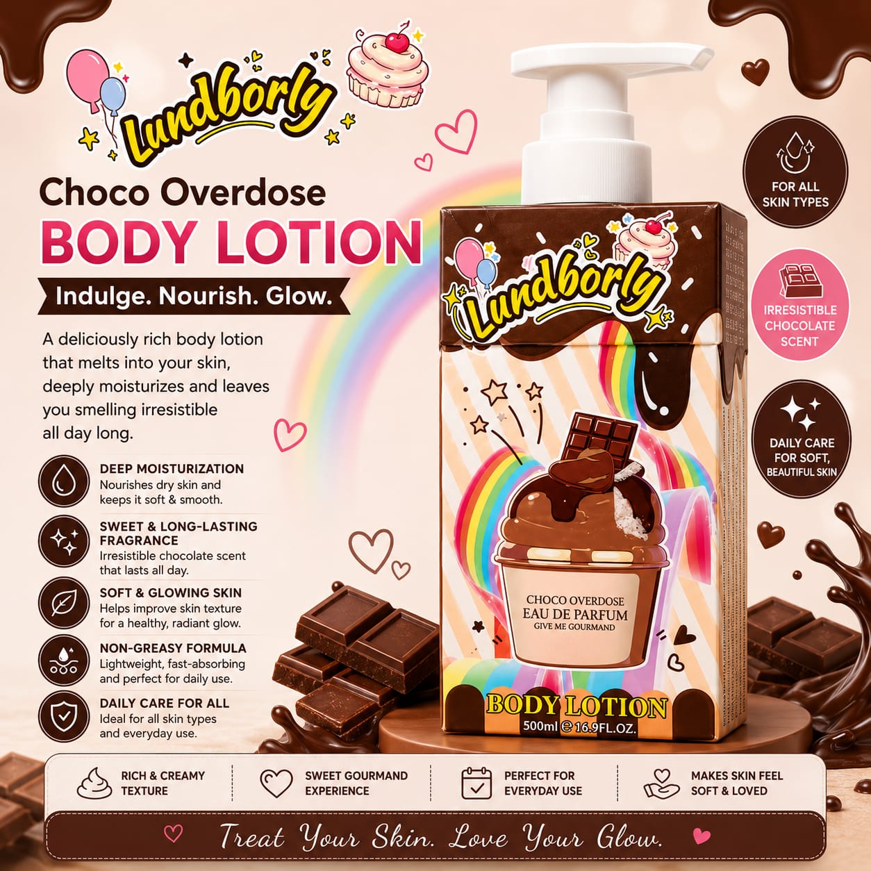 Choc body lotion 