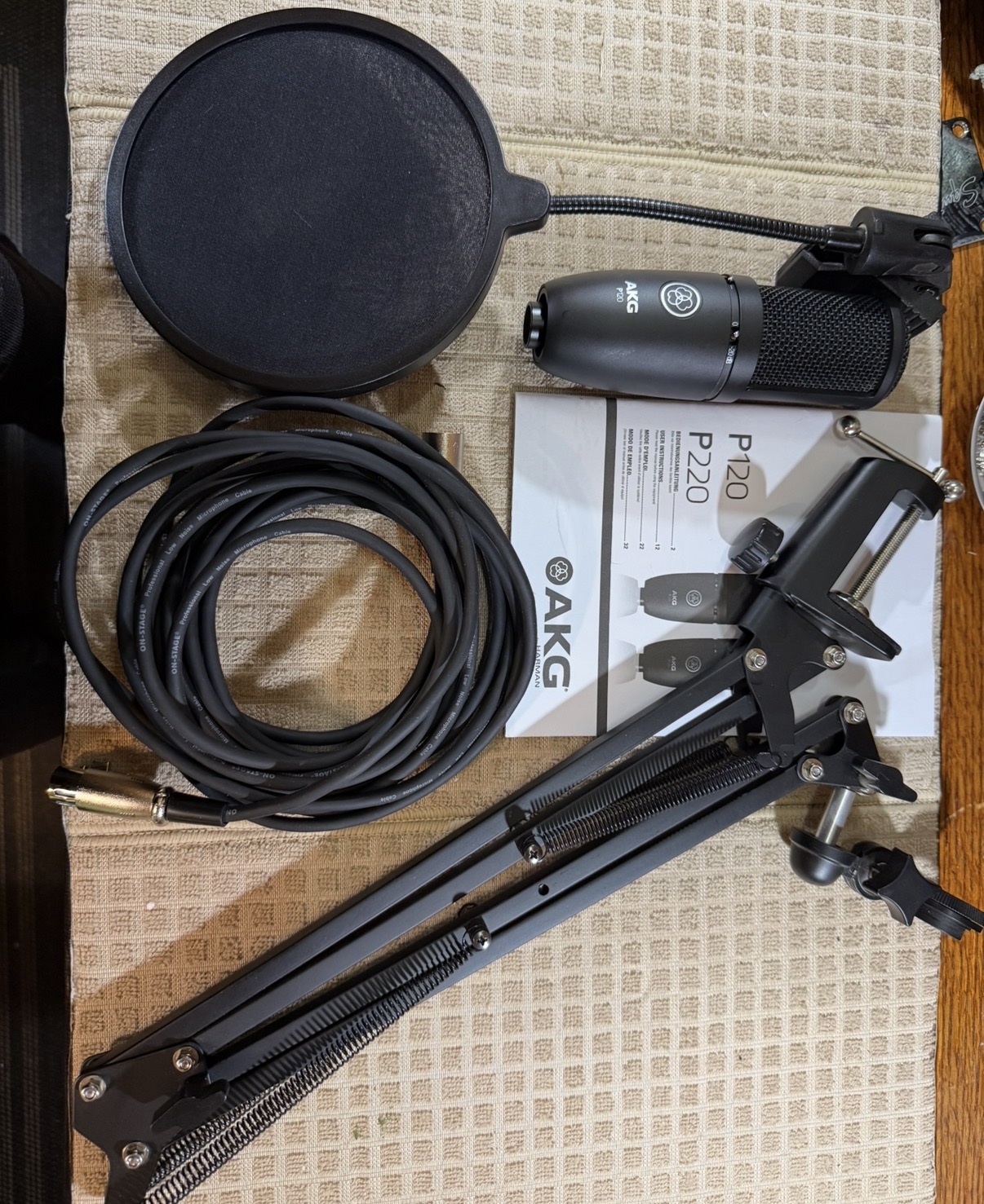 AKG P120 Condenser Microphone Recording Package — $79 3
