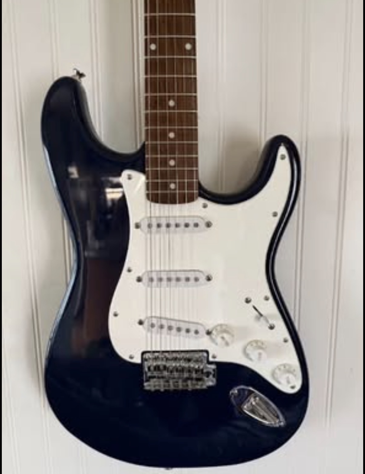 2002 Blue Squier Affinity Stratocaster – 20th Anniversary Edition  $149 2