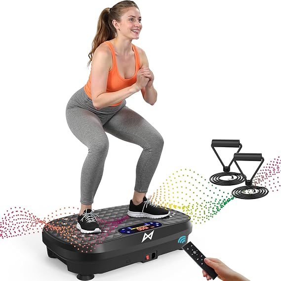 AXV Vibration Plate Exercise Machine Fitness Platform Body Vibrating Board 4