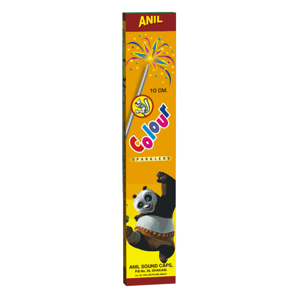 10 CM Color Sparklers(kakarpullalu)-10 pcs per box 