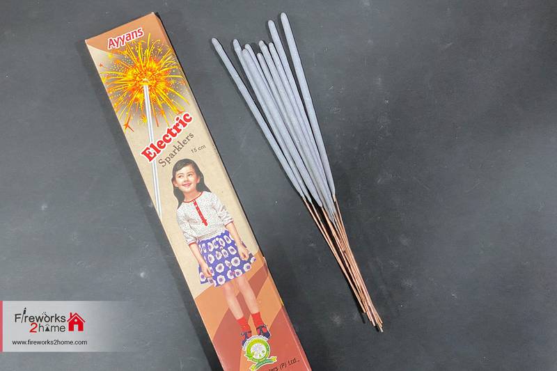 15 CM Electric Sparklers (kakarpullalu)-10 pcs per box 