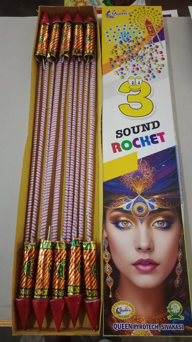 3 Sound Rocket Large Size(10 Pcs) Size Varies than uploaded image 