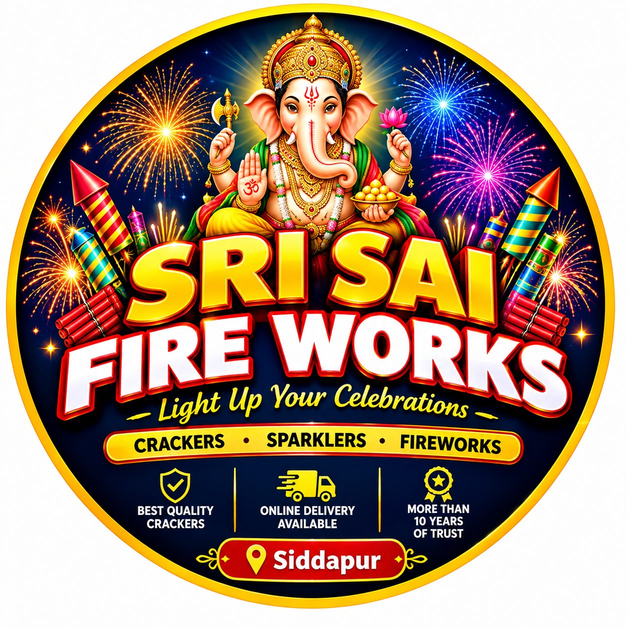 SRI SAI FIREWORKS logo