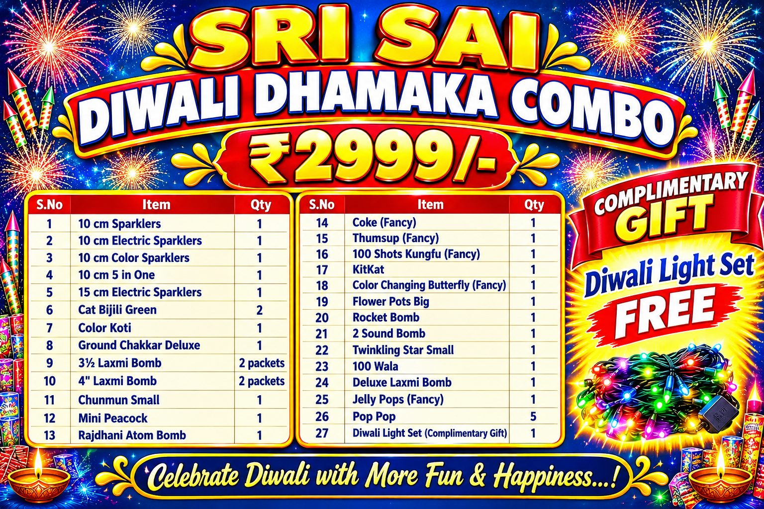 SRI SAI DIWALI DHAMAKA