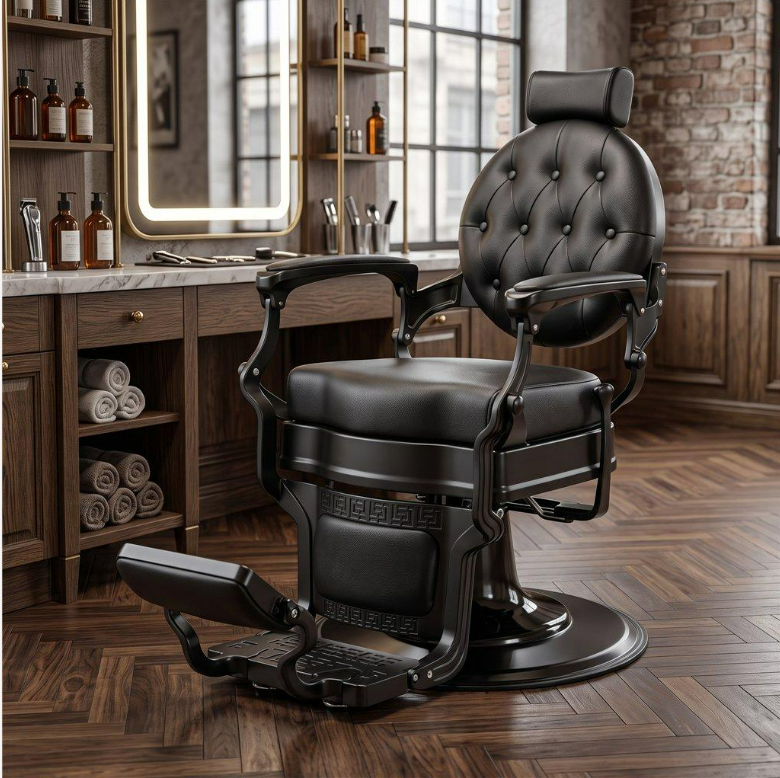 Sillón hidráulico de barbero