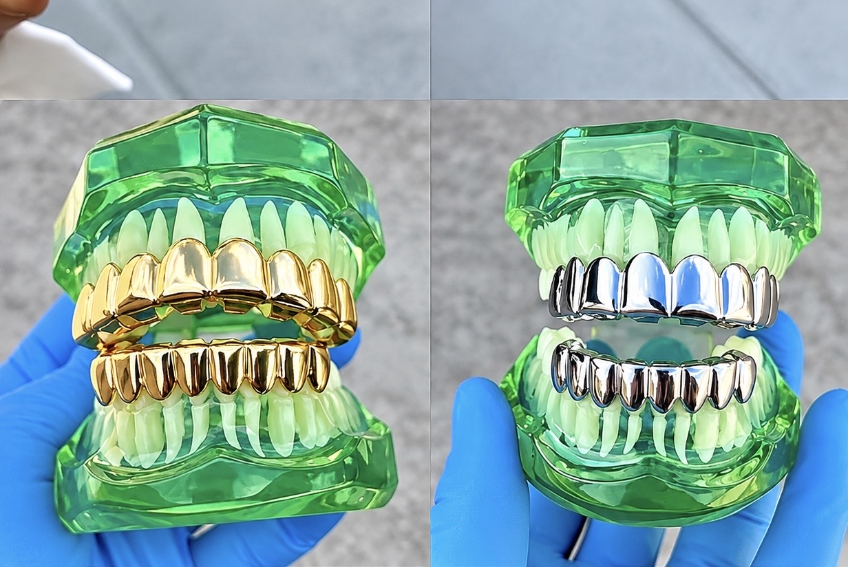 Grillz dentaire doré et Argenté  - Image 1