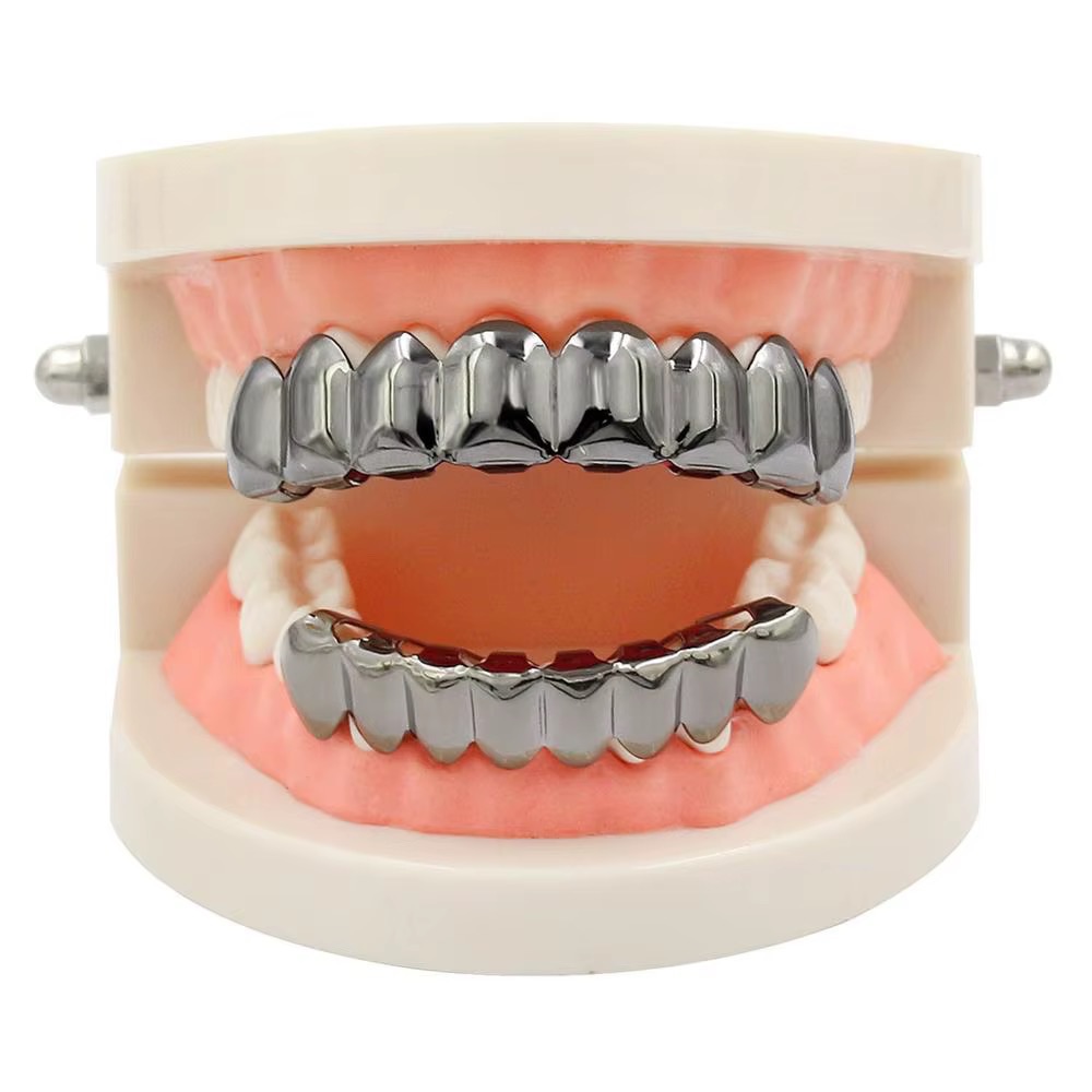 Grillz dentaire doré et Argenté  3