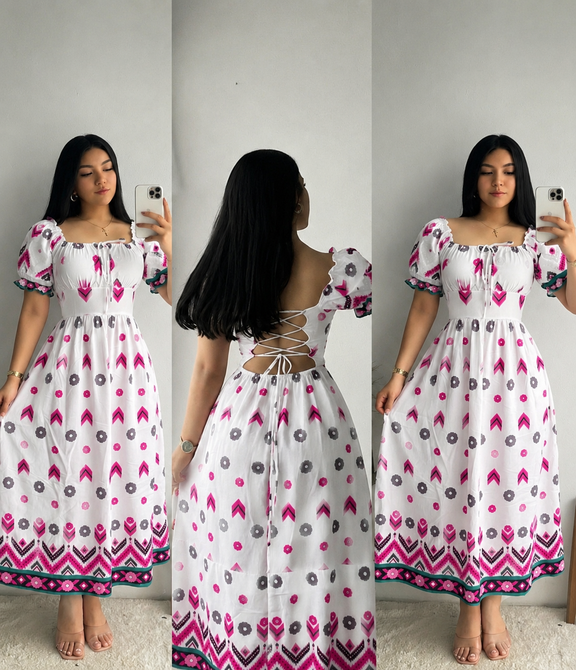 Bello maxi vestido de amarrar atrás🌻 4