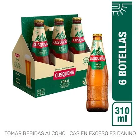 Cerveza Cuzqueña Trigo Sixpack 310ml