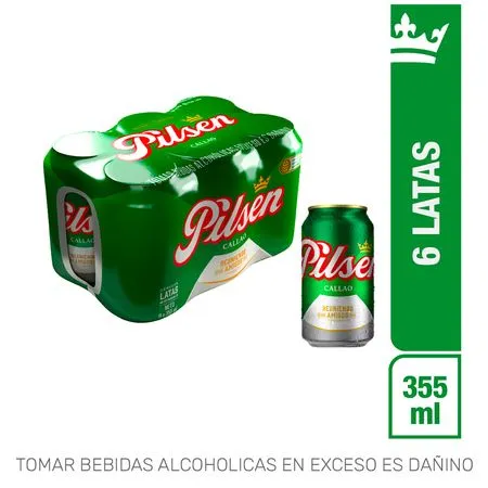 Cerveza Pilsen 355ml Sixpack 