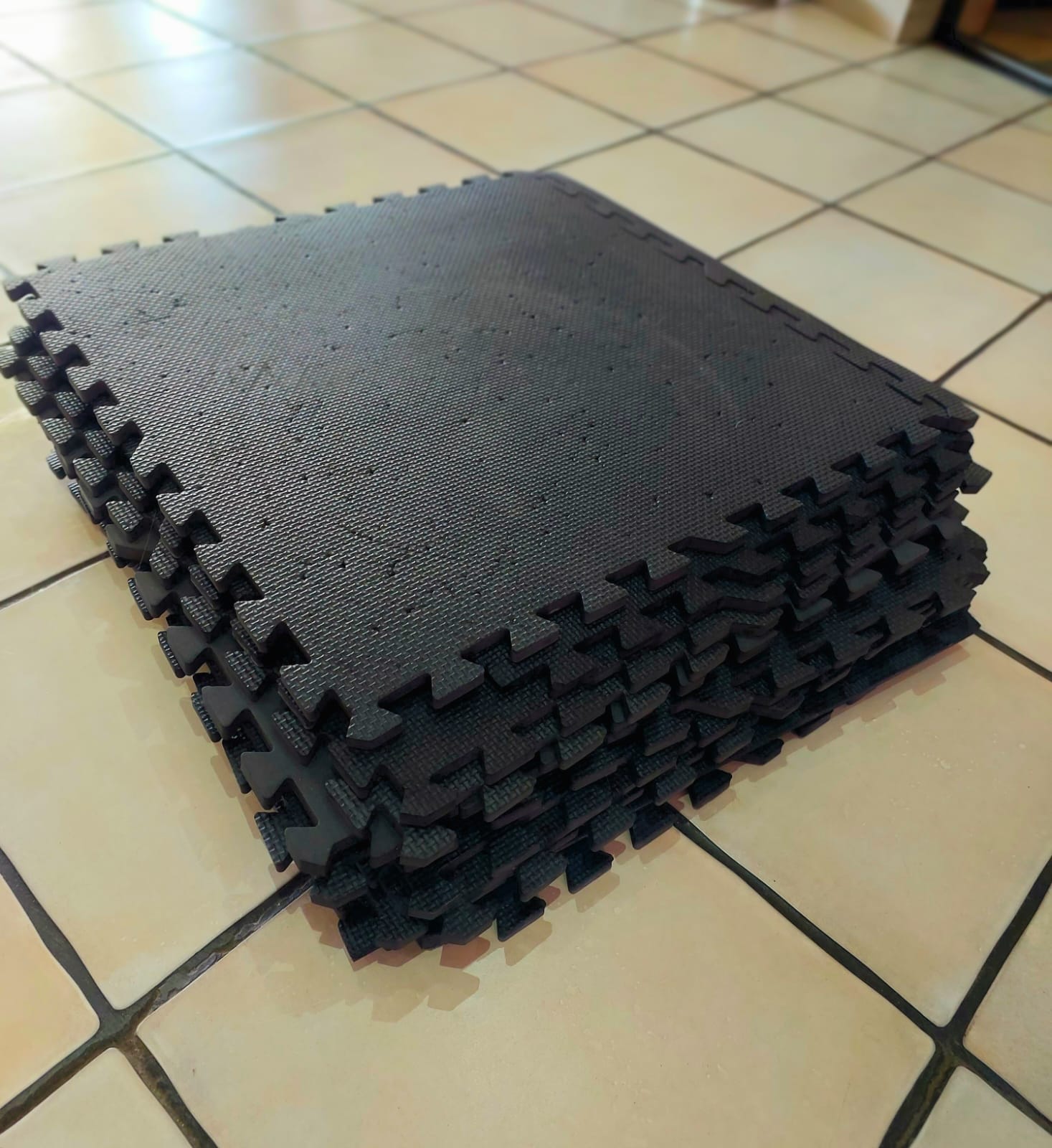 Interlocking gym mats (used - fair condition)