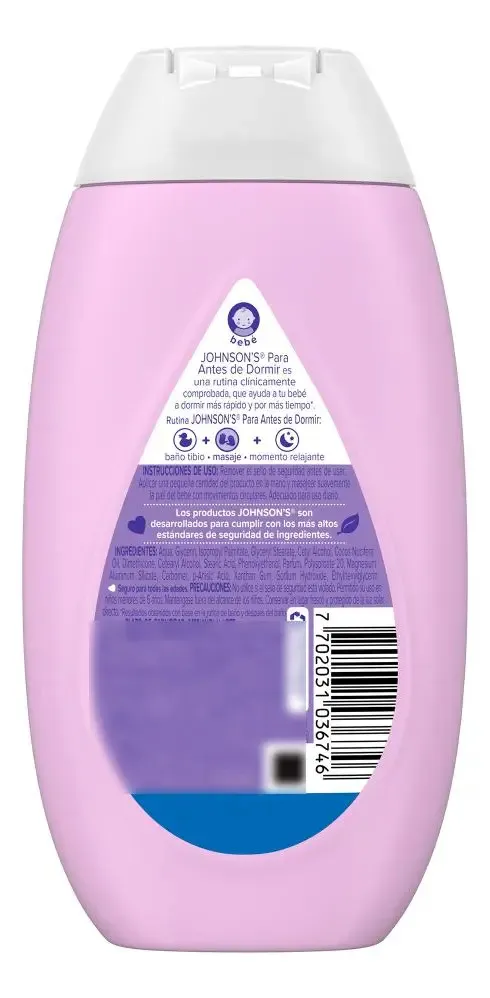 JOHNSON'S-CREMA HIDRATANTE ANTES DE DORMIR 200ML 3