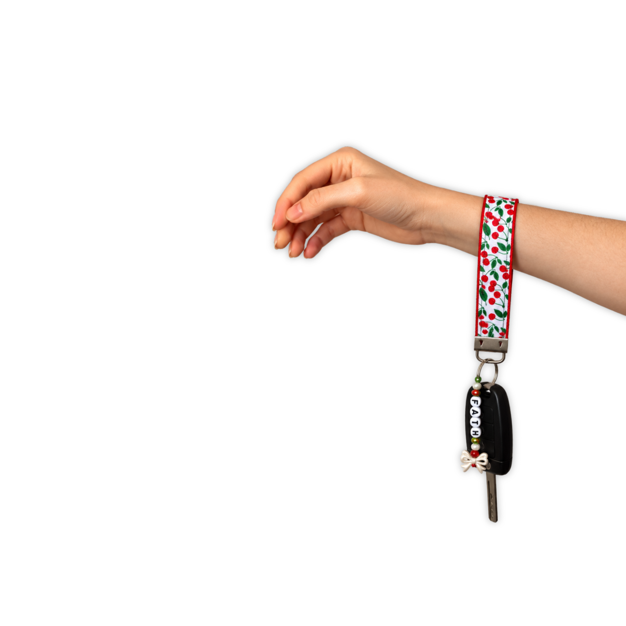 Cherry Wristlet Keychain  2