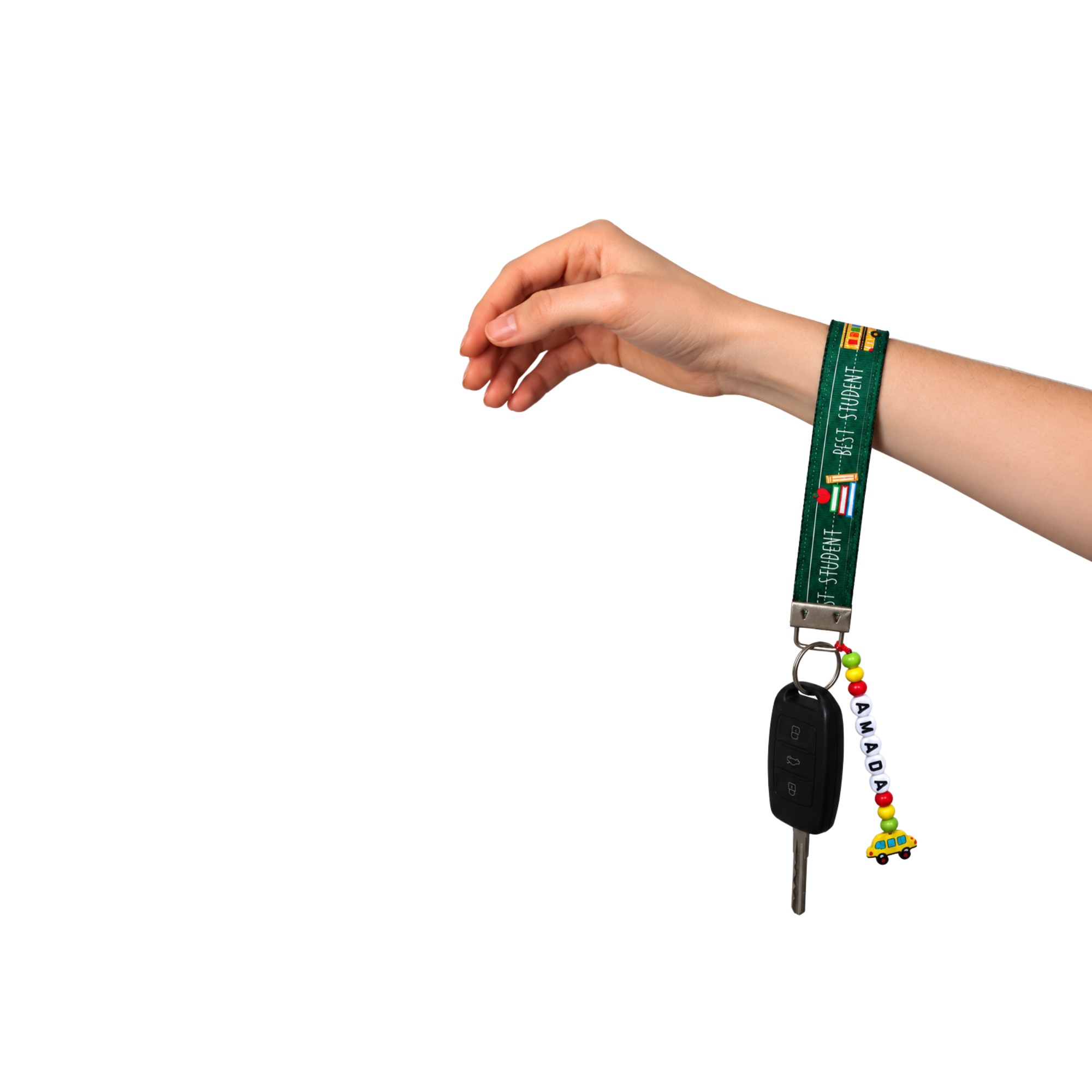 School Bus Wrislet Keychain 2