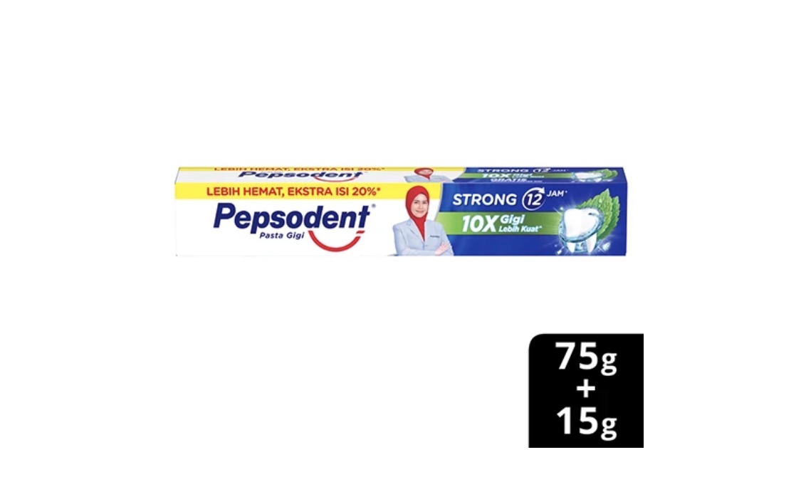 Pepsodent strong 75+15gram