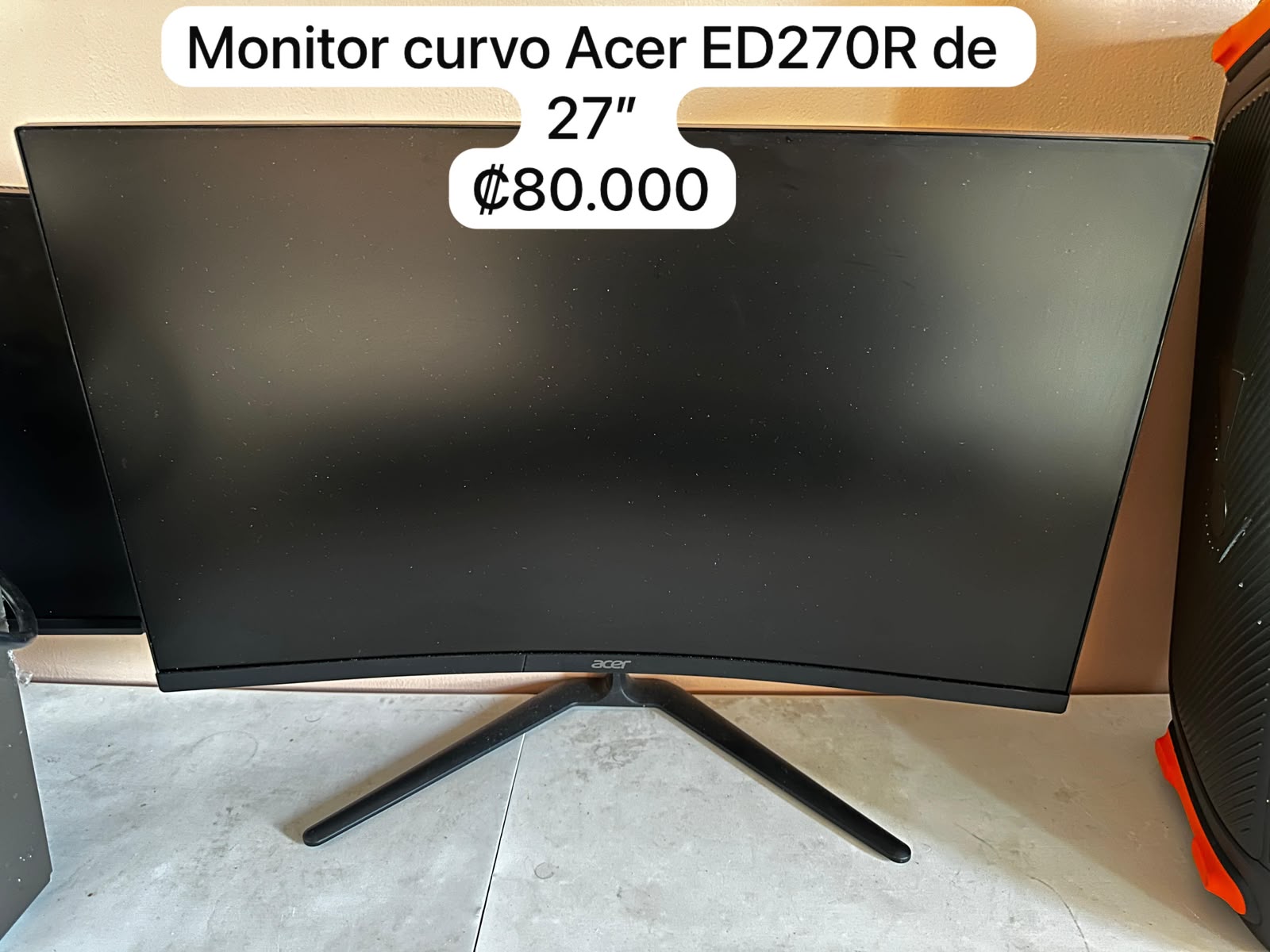 🖥️ Monitor ACER Curvo 180hz 27'' - Image 1