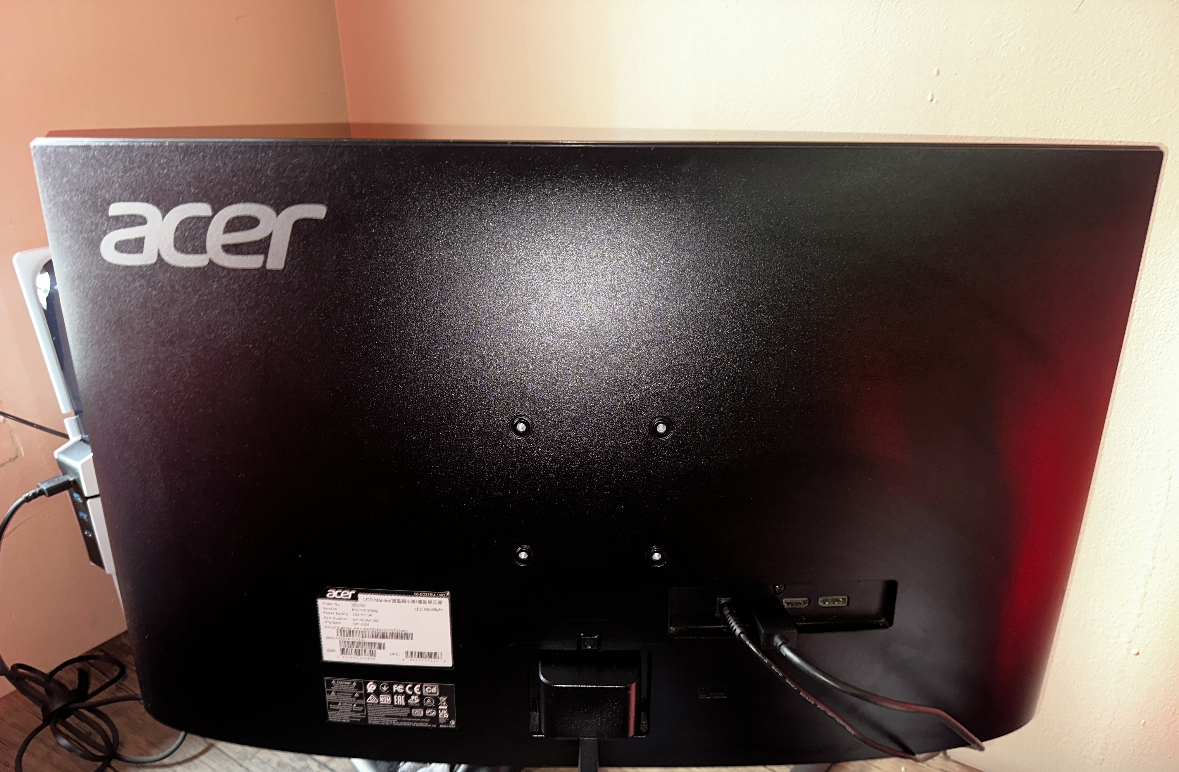 🖥️ Monitor ACER Curvo 180hz 27'' 3