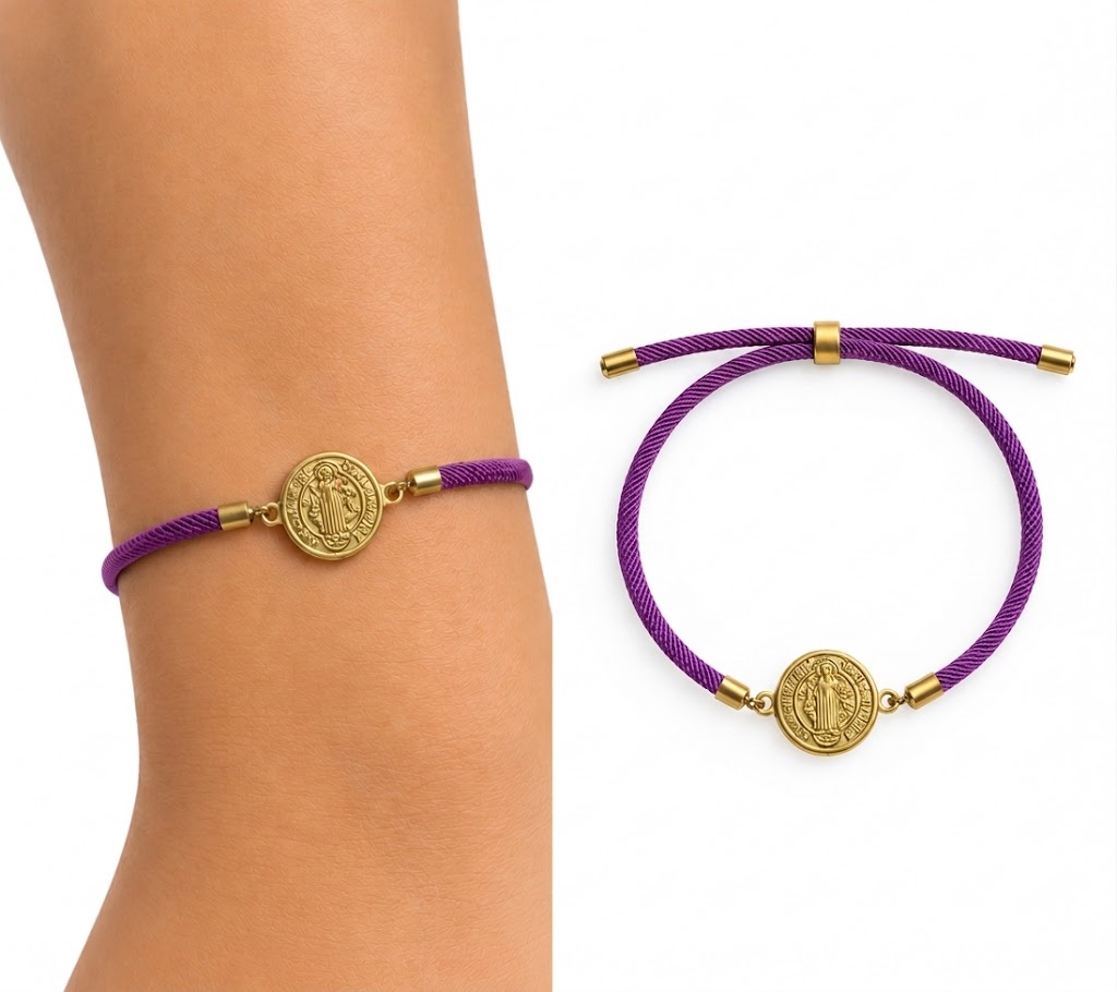 Pulsera medalla San Benito 