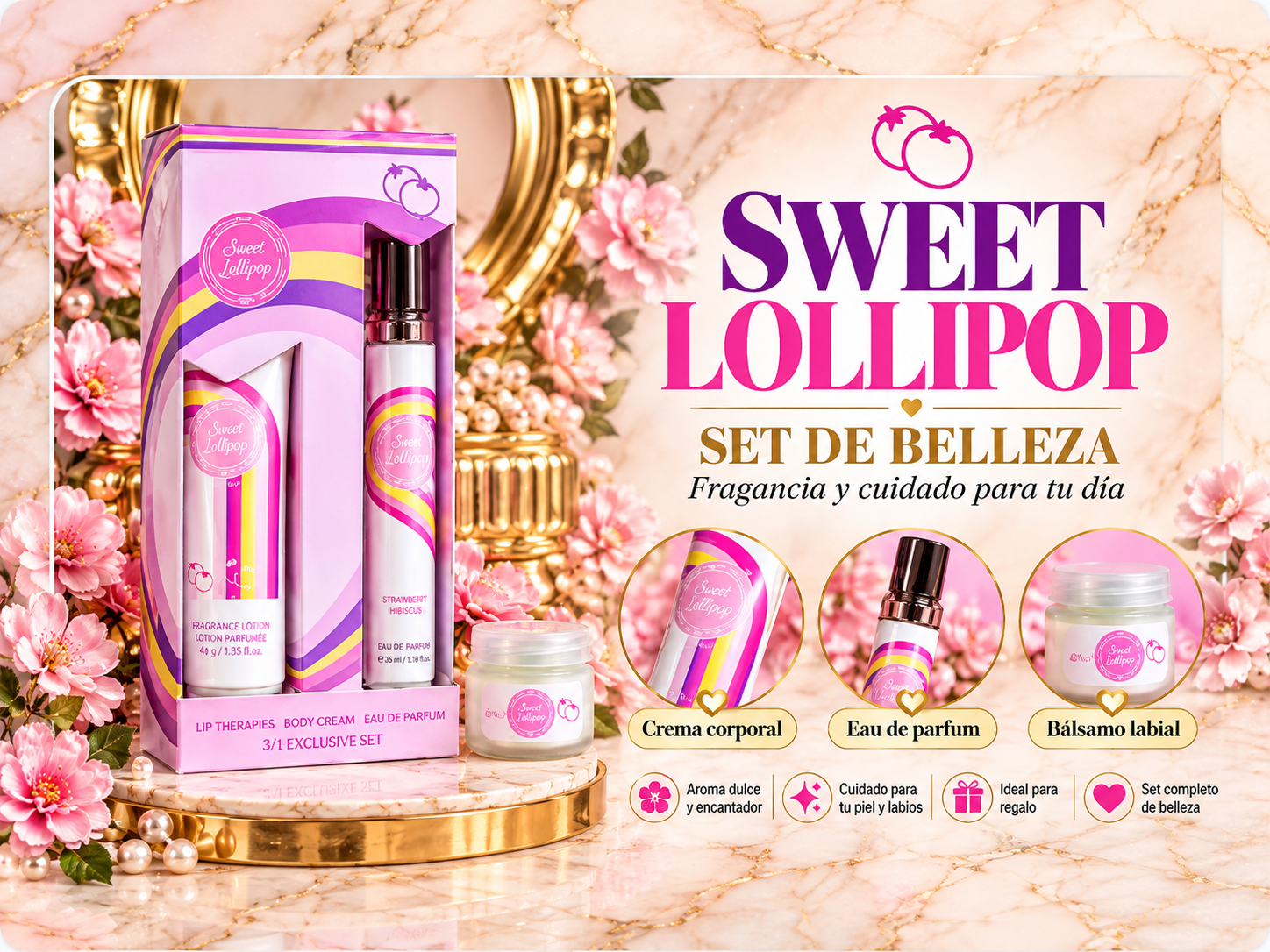 Set de belleza Sweet Lollipop