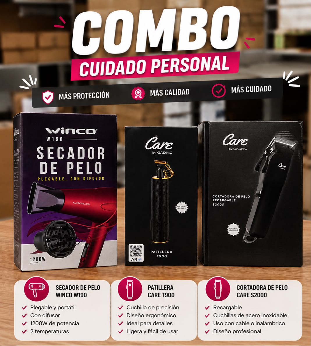 Combo cuidado personal