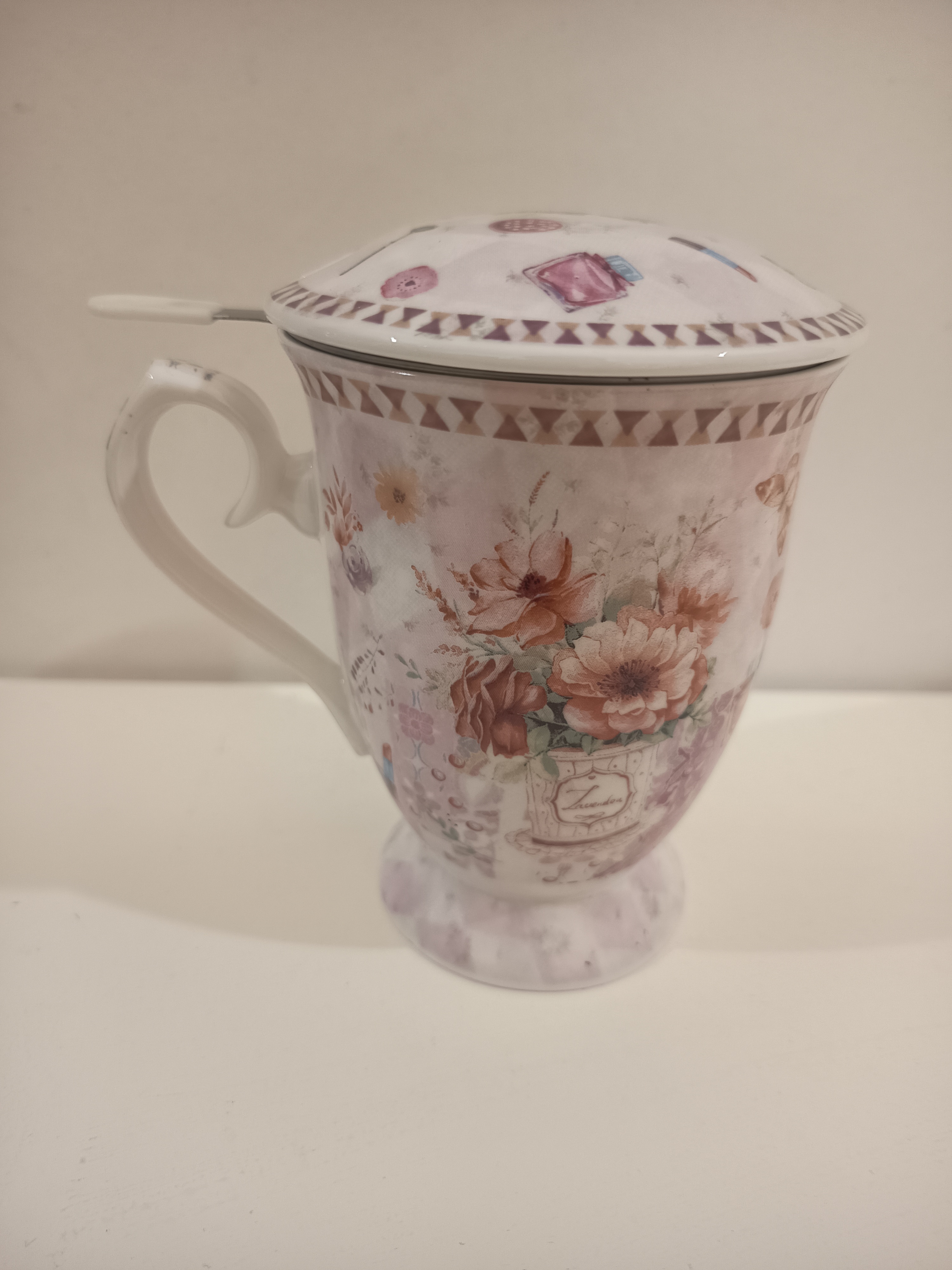 Taza rosa vintage  3