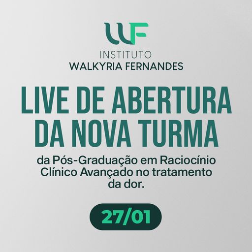 Imagem do grupo Live de ABERTURA Pós em Raciocínio Clínico Avançado