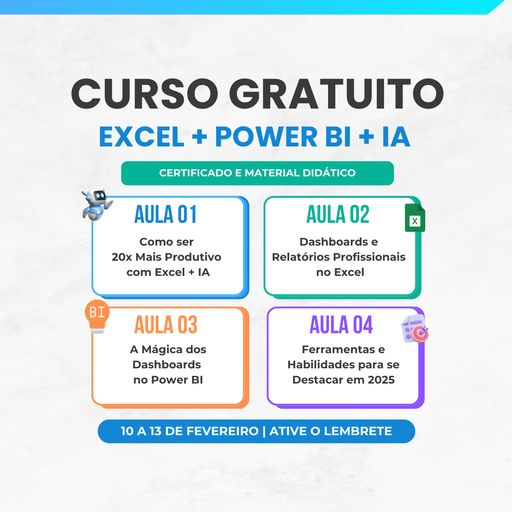 Imagem do grupo CURSO GRATUITO [EXCEL + POWER BI + IA]