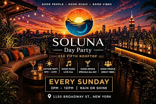 SOLUNA Day Party flyer