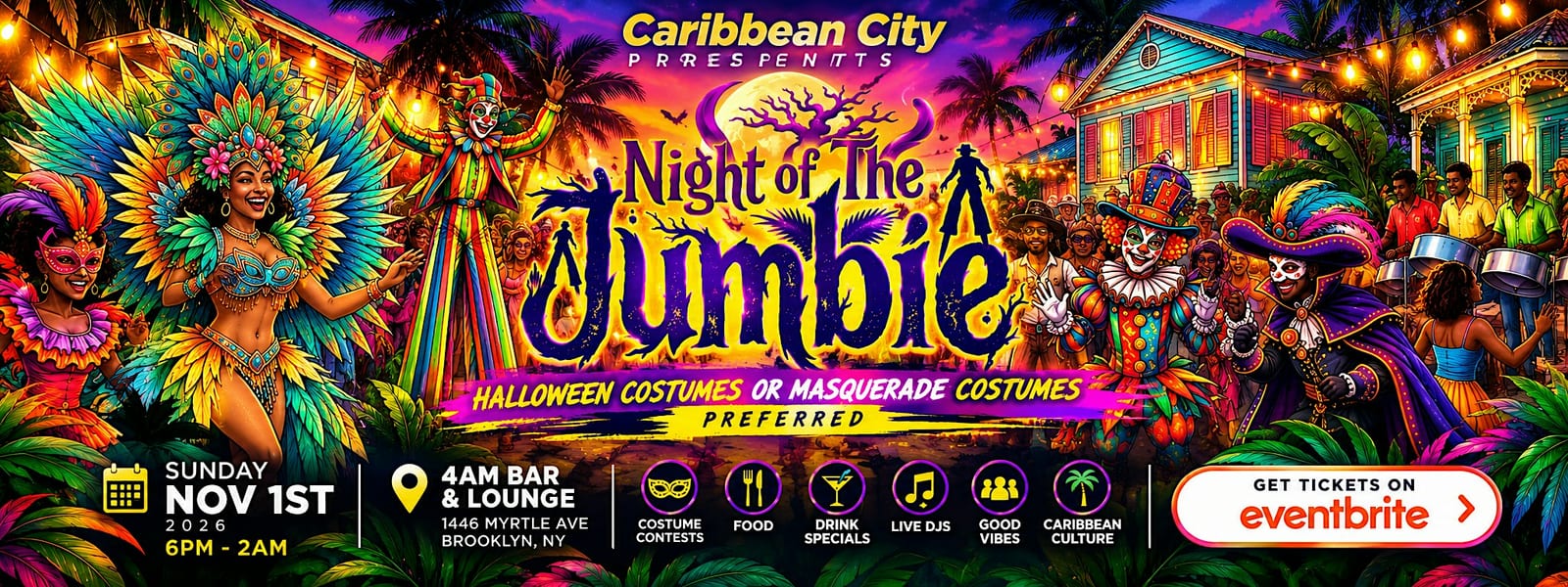 Caribbean City: Night of the Jumbie flyer