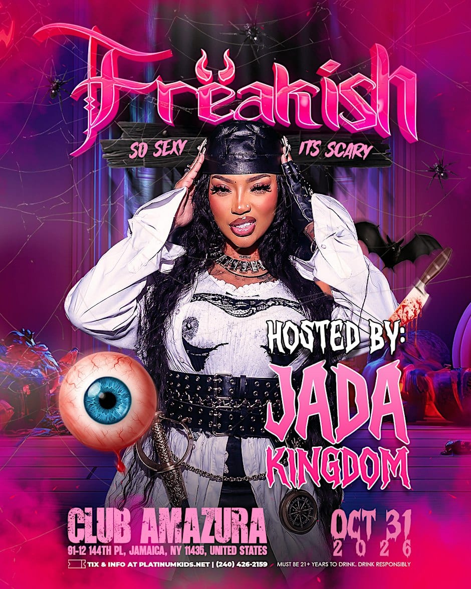 Freakish Halloween Party NYC hosted by Jada Kingdom flyer