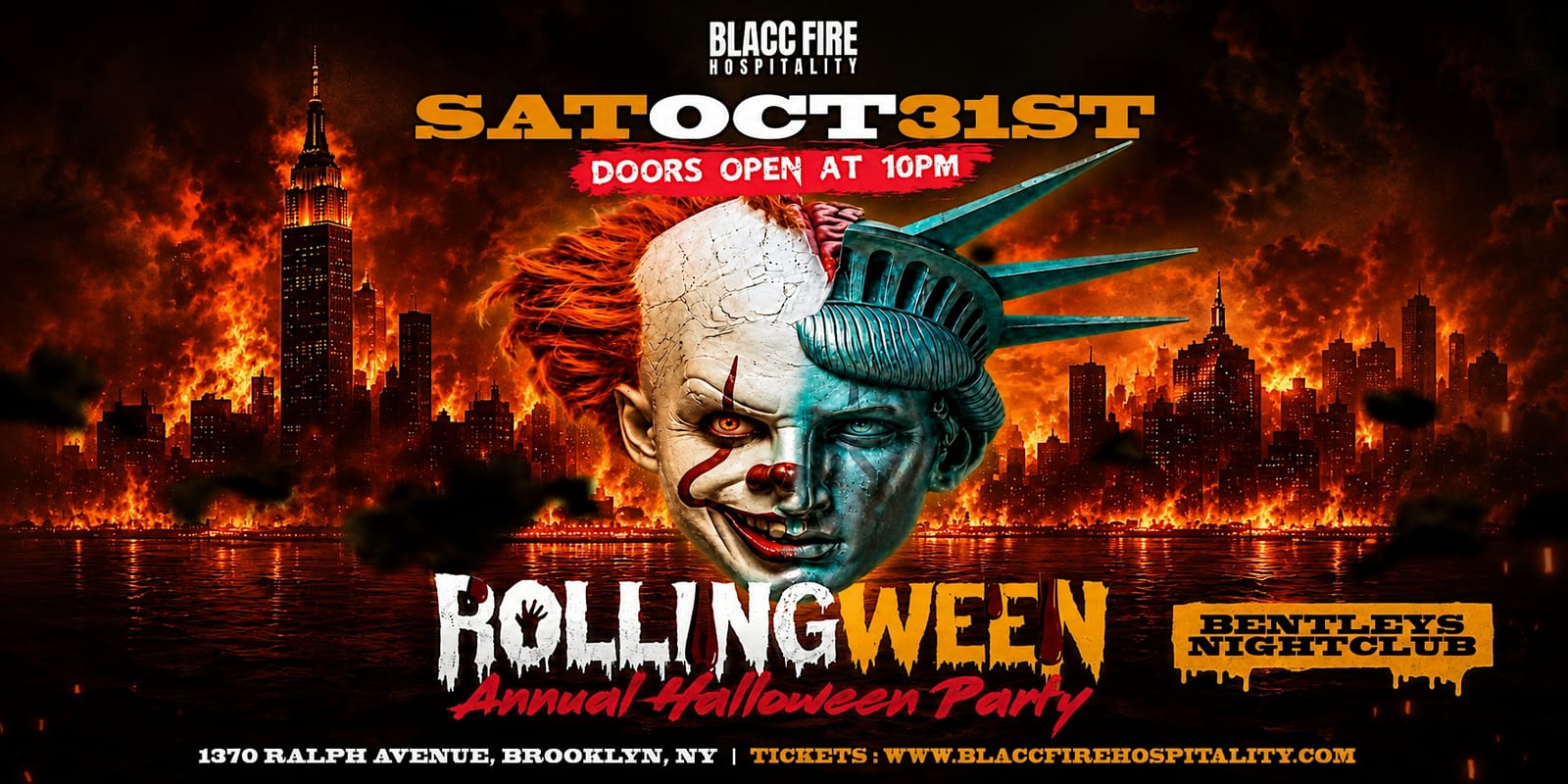 Rollingween: 5th Annual New York Halloween Party flyer