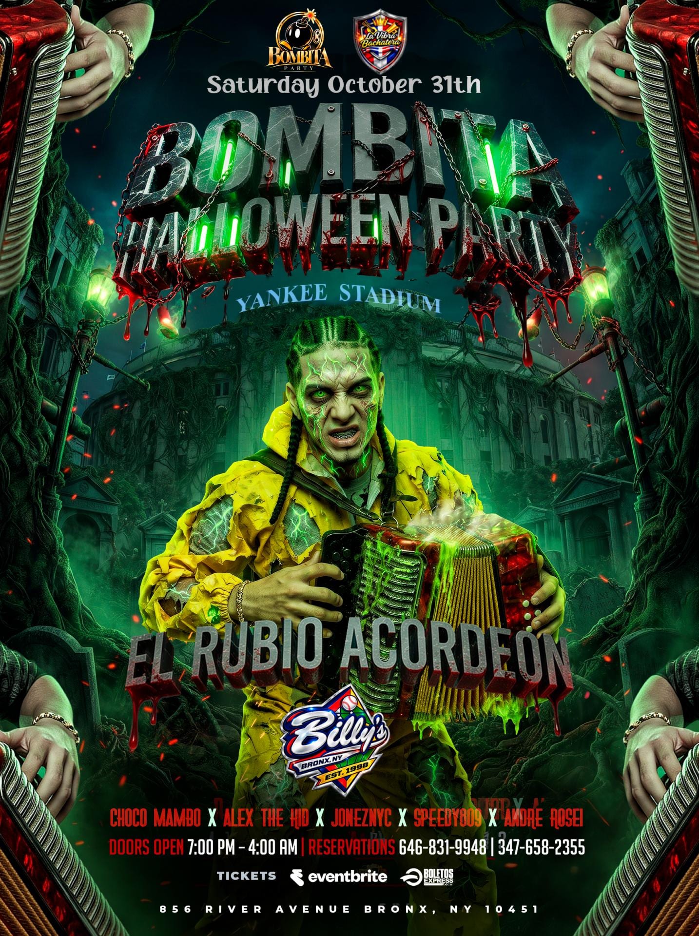 The Haunted Sport Bar: El Rubio Acordeon flyer