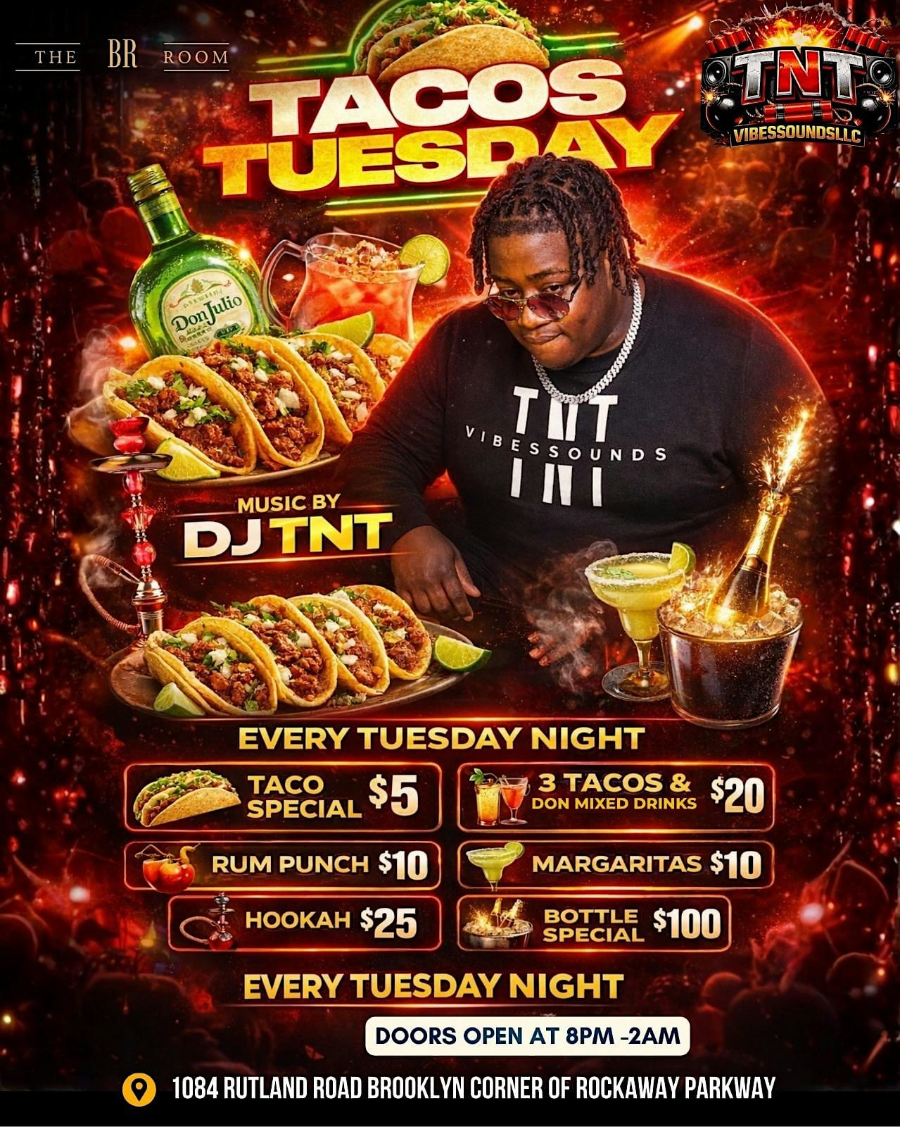 Caribbean Taco Tuesday flyer