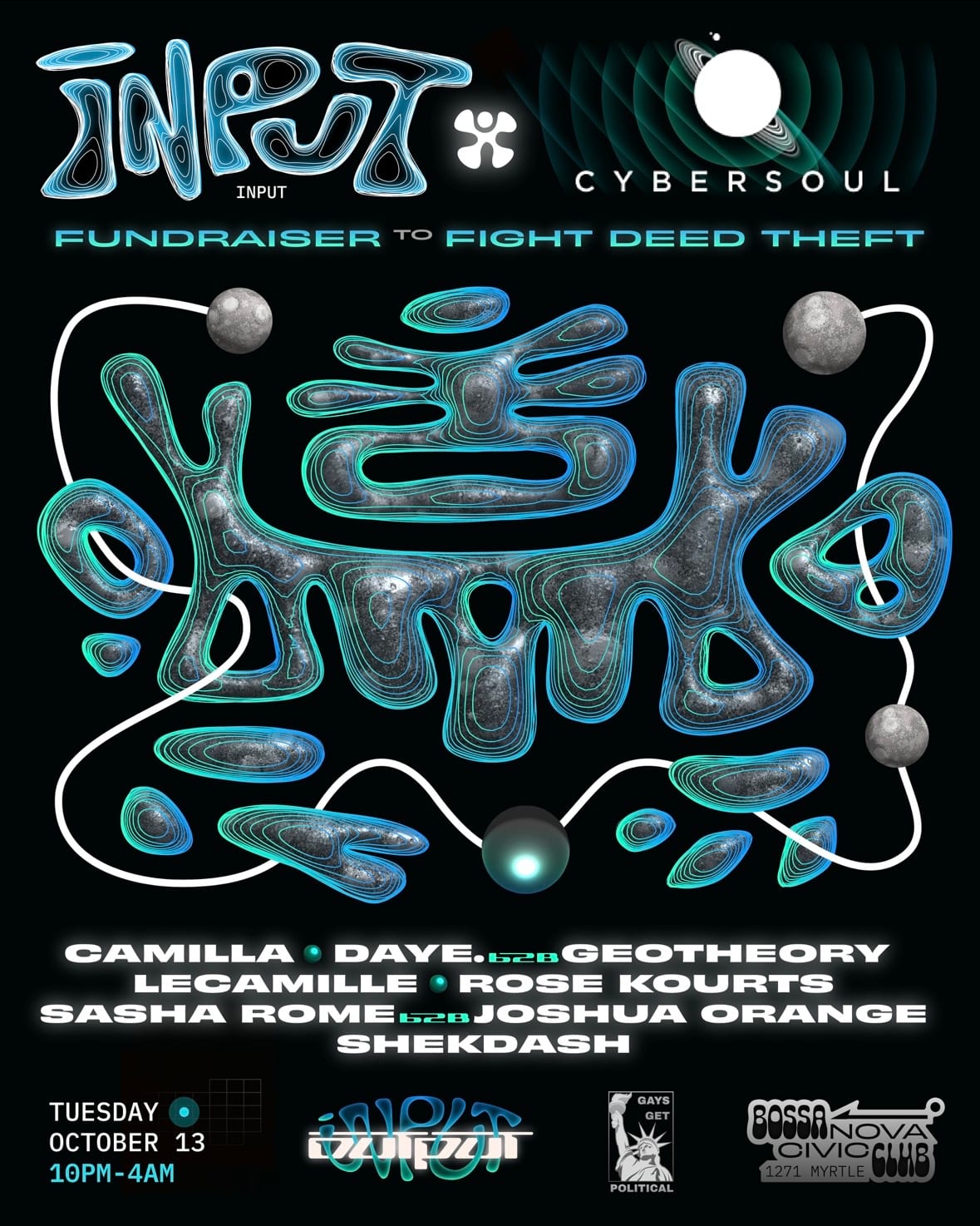 Input x CYBERSOUL flyer