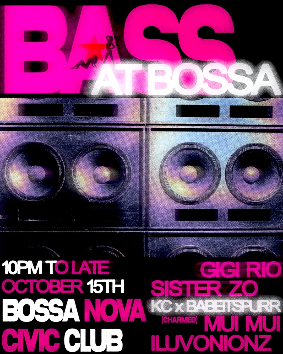 BASS AT BOSSA flyer