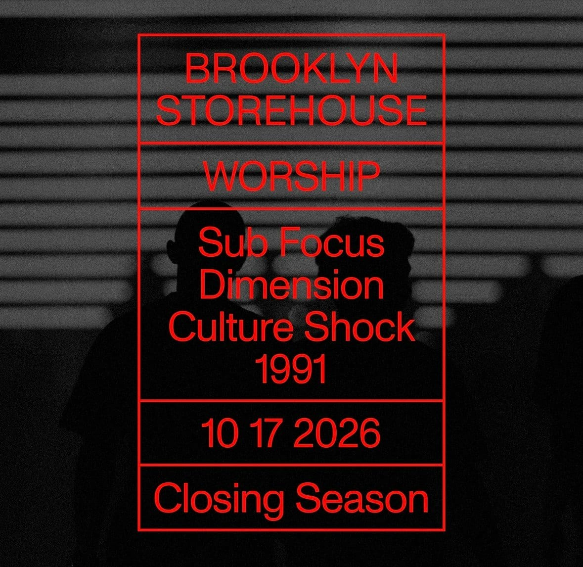 Brooklyn Storehouse: WORSHIP flyer
