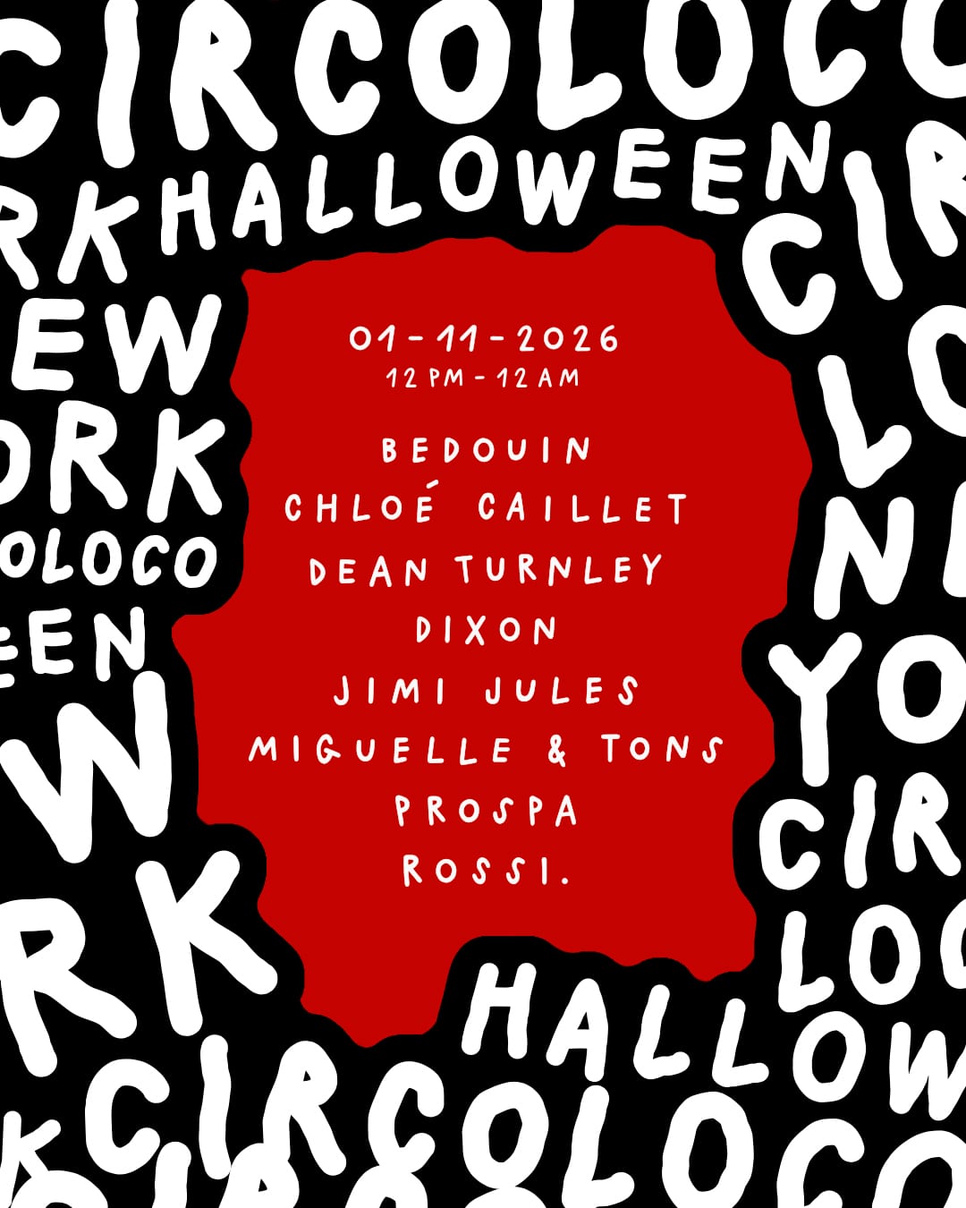 CircoLoco New York (Sunday) flyer