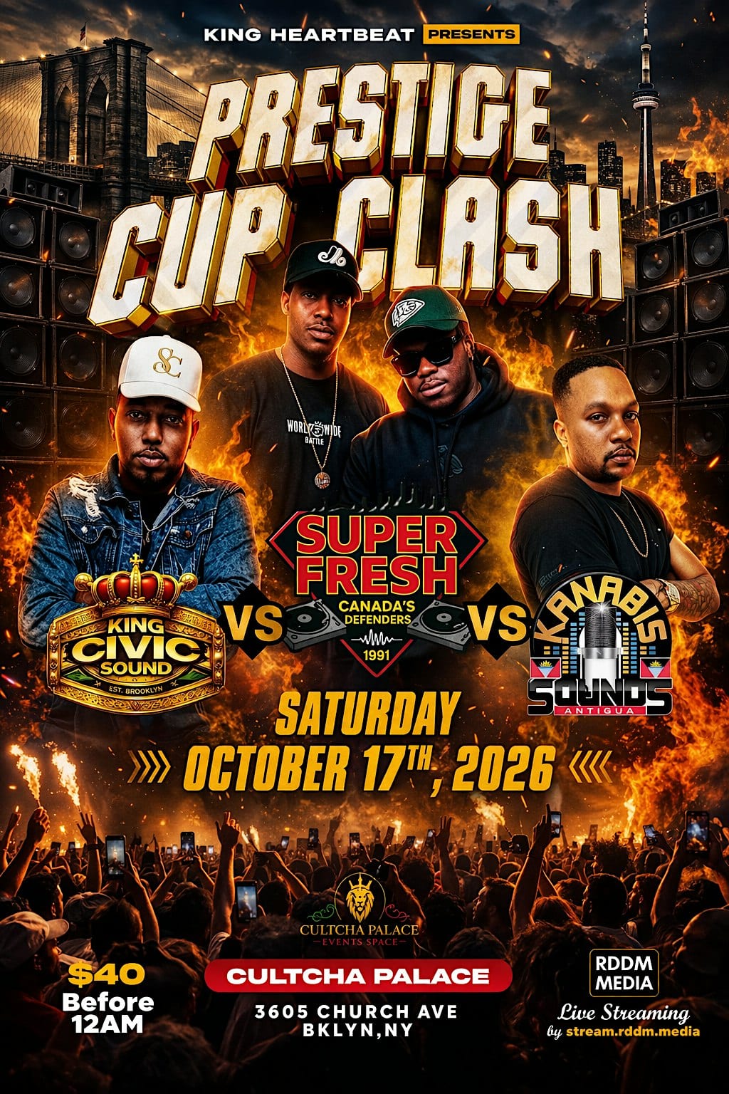 Prestige Cup Clash flyer