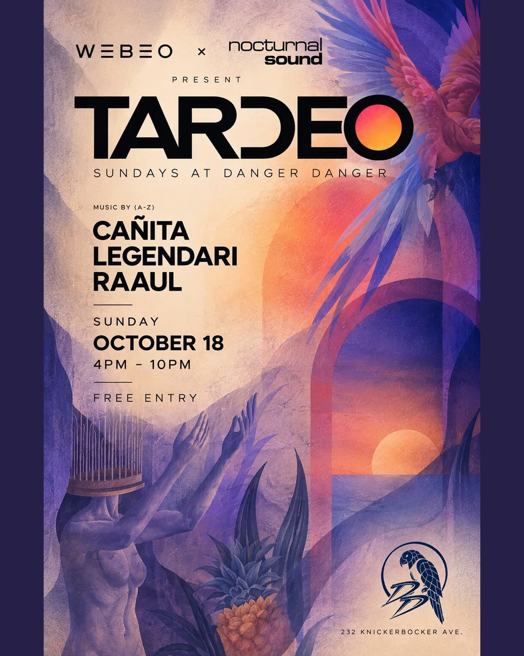 Tardeo: A Sunday Afternoon Dance Party flyer