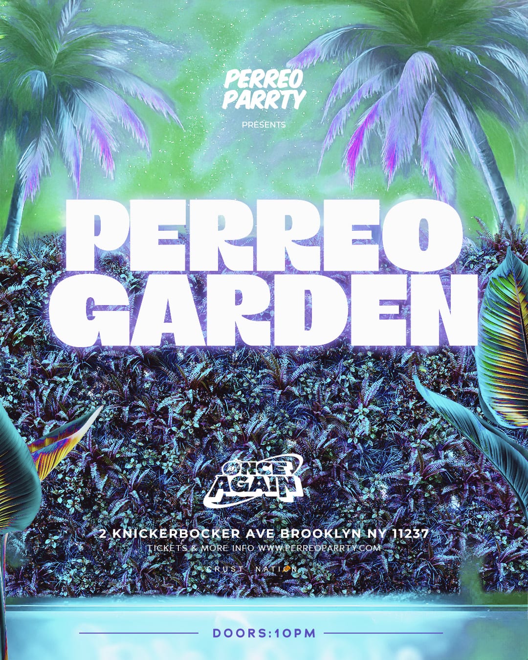 PERREO GARDEN - Latin & Reggaeton Brooklyn Dance Party flyer
