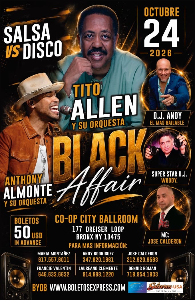 Black Affair: Salsa vs Disco Dance flyer
