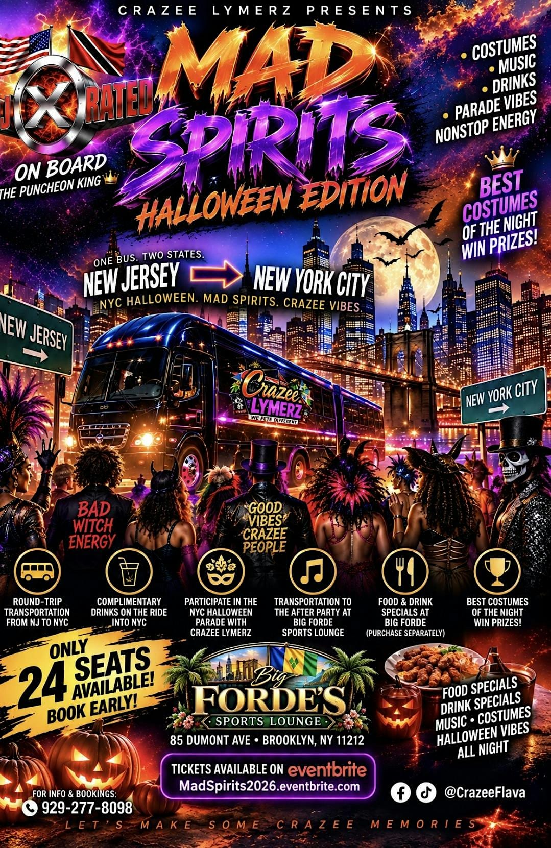 Mad Spirits: Halloween Edition flyer
