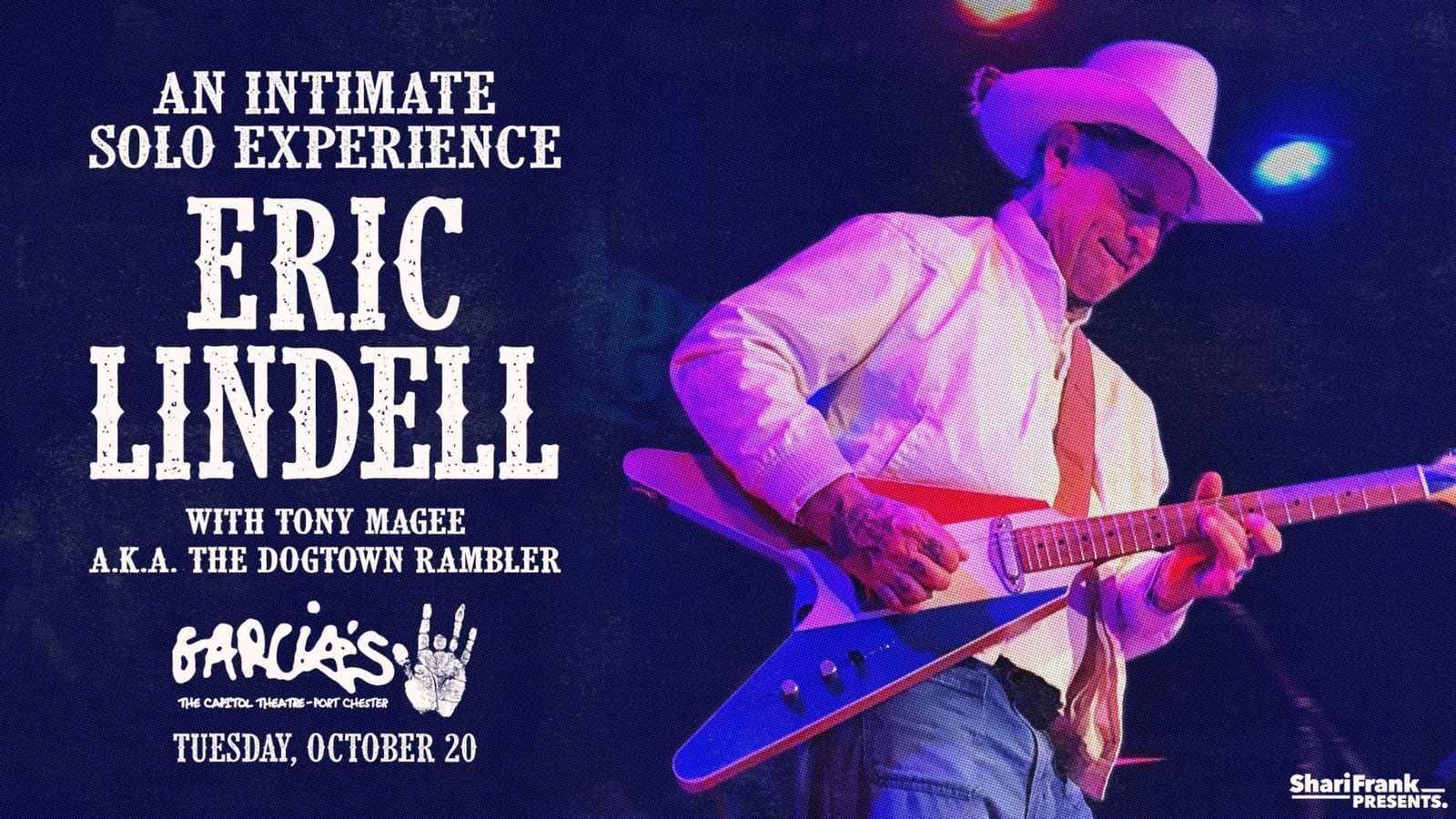 Eric Lindell with Tony Magee a.k.a. The Dogtown Rambler flyer