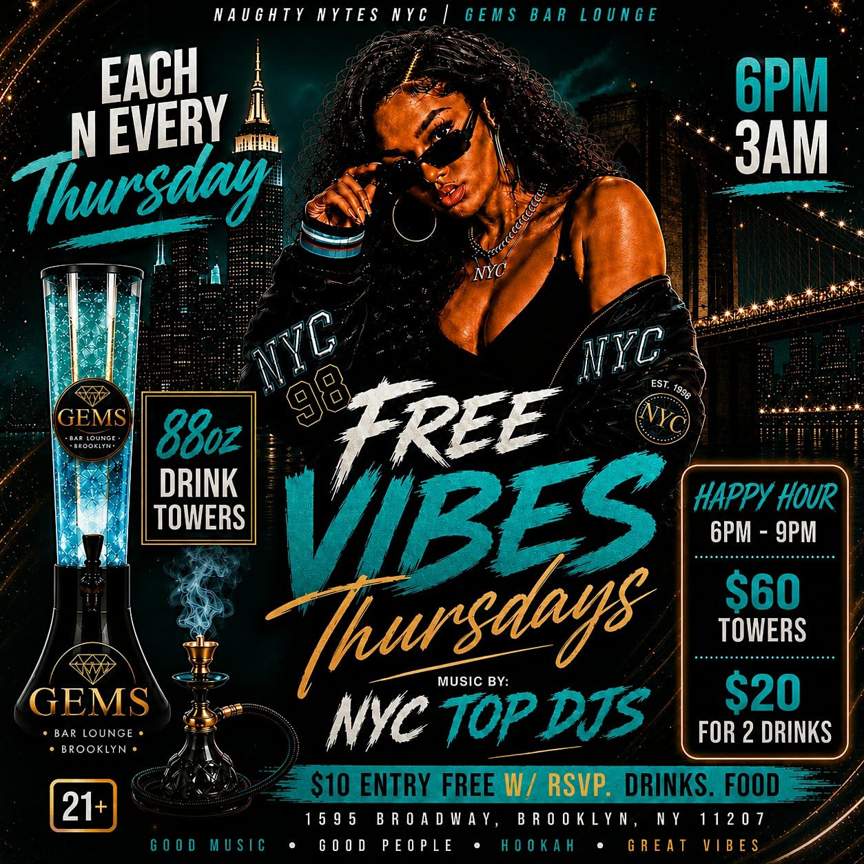 Free Vibes Thursdays flyer